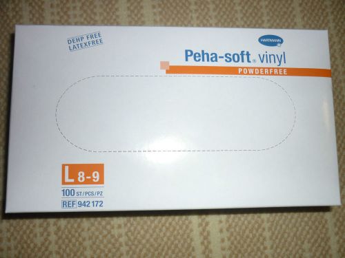 4x 100 Peha-soft Vinyl puderfrei Untersuchungshandschuhe Gr. L von Hartmann