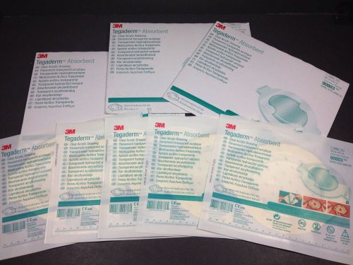 New lot of (20) total - 3m tegaderm absorbent 90803 clear acrylic dressings for sale