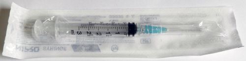 15 Nipro 25G 1 Inch Hypodermic Needles and 3cc 3ml Syringes with Alcohol Swabs