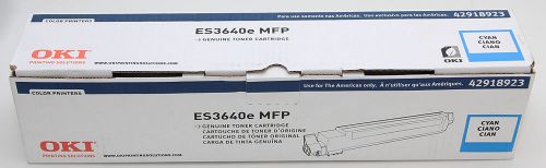 OKI 42918923 High Capacity Cyan Toner Cartridge ES3640 ES3640E MFP