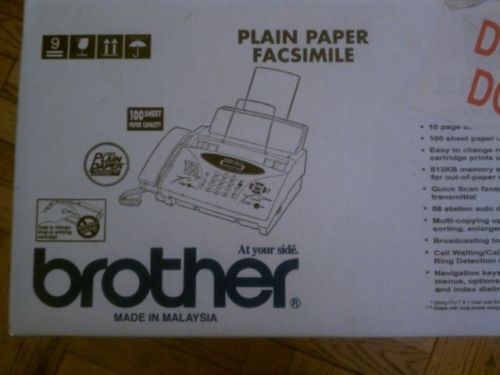 Factory Refurbished In Unopened Box Brother EPPF775 Plain Paper Fax Machine