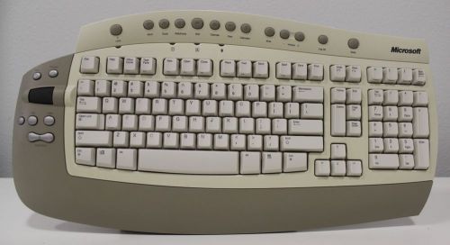 Microsoft Office RT9450 OEM XP Scrollwheel USB Wired Keyboard Free Expedited S/H