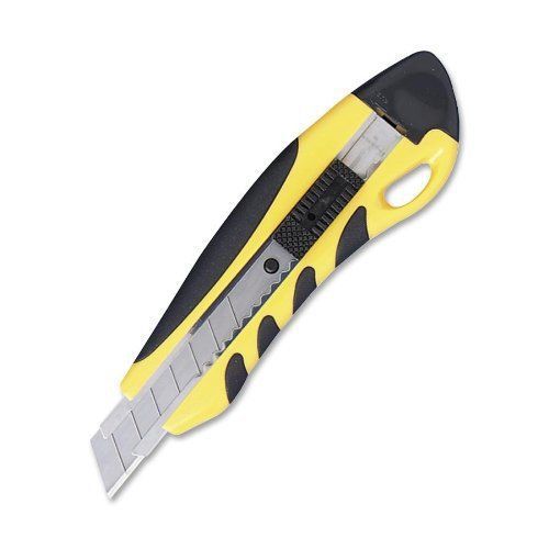 Sparco pvc anti-slip rubber grip utility knife - yellow (spr15851) for sale