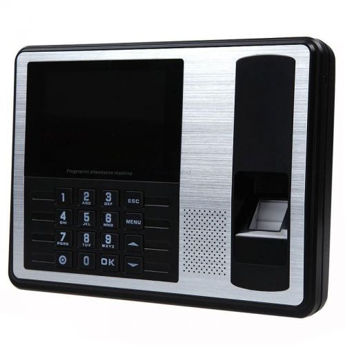 Biometric Fingerprint Time Clock Employee Attendance Recorder System USB+TCP/IP