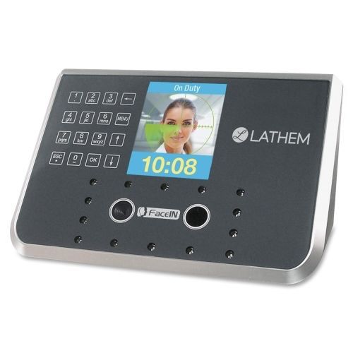 Face Recognition Time Clock System. 500 Employees, Gray, 7-1/4 x 3-1/2 x 5-1/4