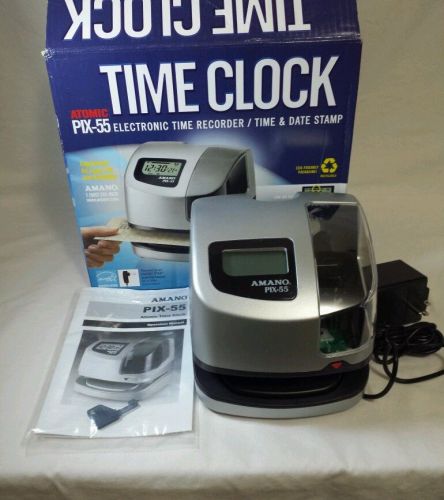Amano pix-55 Atomic time clock &gt; NEW &lt; out of the packaging.