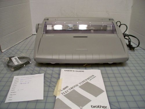 BROTHER SX-4000 ELECTRONIC TYPEWRITER with LCD DISPLAY