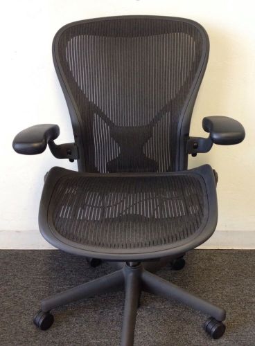 HERMAN MILLER AERON EXECUTIVE OFFICE CHAIR LARGE SIZE C POSTURE FIT