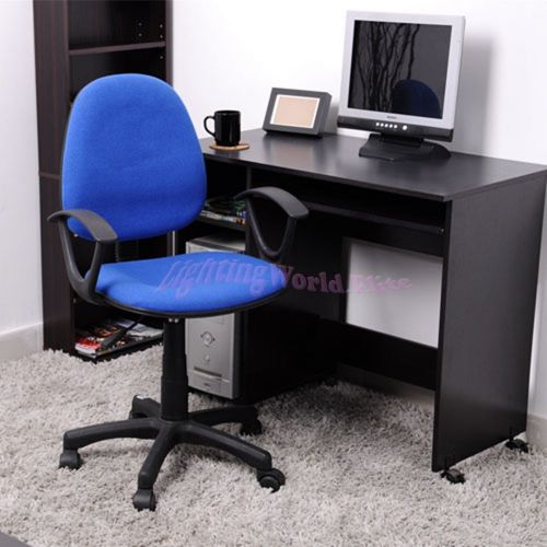 Adjustable fabric blue mid-back computer office desk task chair study kid chairs for sale