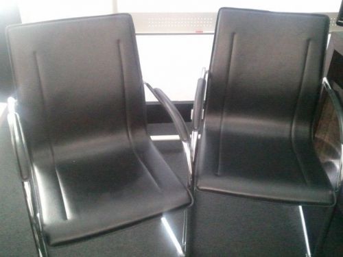 2x (pair) boardroom chair / waiting room chair / client visitor chair