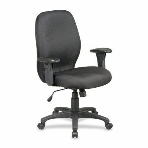 Lorell Ergonomic Chair, w/ Arms, 27-1/4&#034;x25-1/2&#034;x41-1/2&#034;, Black (LLR86903)