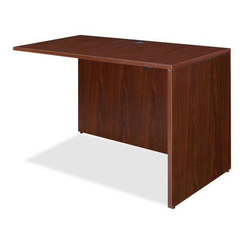 Lorell llr69389 essentials series mahogany laminate desking for sale