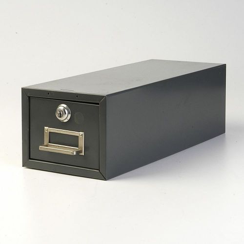 VTG 60s Steelmaster Metal Art Steel Co. Index Punch Card Case Box Cabinet Office