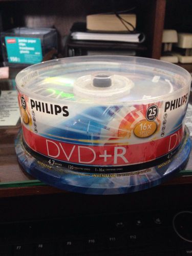 PHILIPS REWRITEABLE DVDS DVD+R NEW IN SEALED PACKAGE