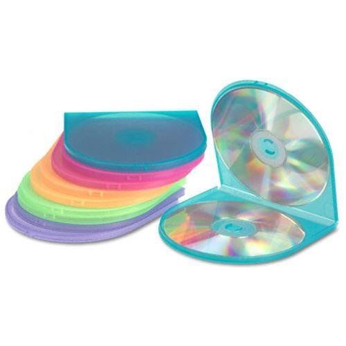 INNOVERA 87910 Cd/dvd Shell Case, Assorted Colors, 10/pack