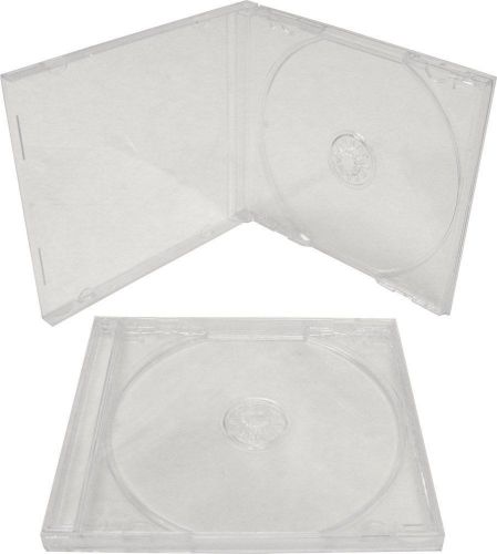 set of 17 cd JEWEL BOXES cases unused replacement WITH CLEAR TRAYS