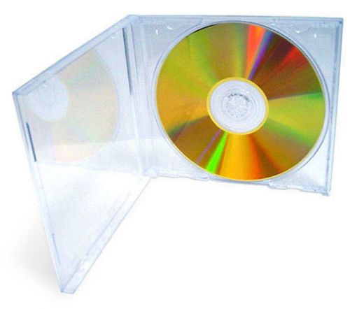 5 New Clear  Single Standard CD DVD Jewel Case 10.2mm