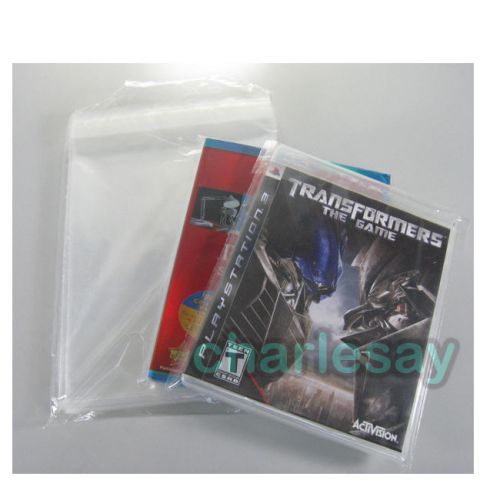 100 resealable bags for psp game disc cases clear opp for sale