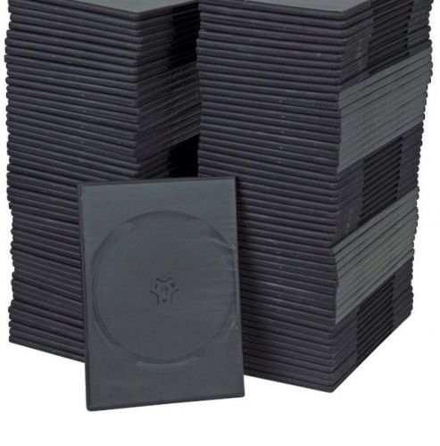 100 clam c shell &amp; black &amp;white dvd cases thin &amp; thick brand new for sale