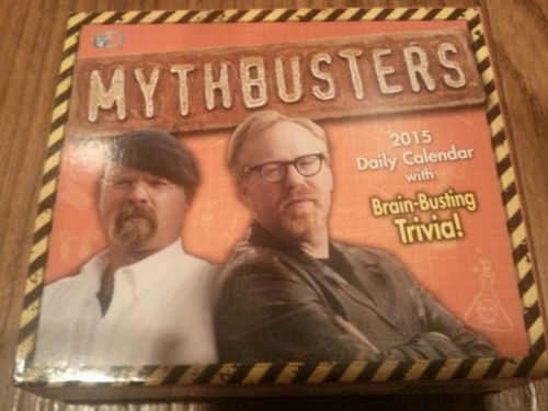 BRAND NEW MythBusters 2015 Daily Calendar Brain-Busting Trivia! FREE SHIPPING!!