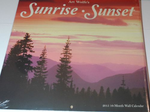 Art Wolfe&#039;s Sunrise * Sunset ~2015~ 16-Month Wall Calendar *Leap Year Publishing