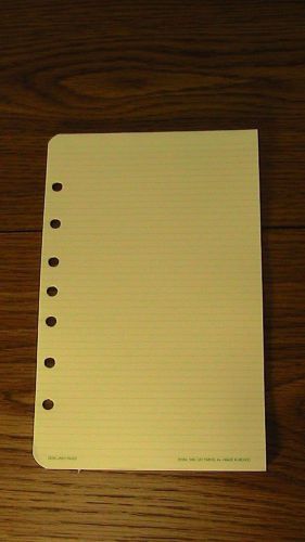 Day-timer desk lined pages, 5 1/2 x 8 1/2 inches, green, fits 3&amp;7 hole binders for sale