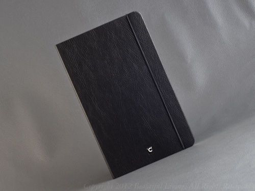 Cartesio 2015 Large Black Leather Weekly Planner Vertical Format 5 1/4 &#034; X 8 1/2 &#034;