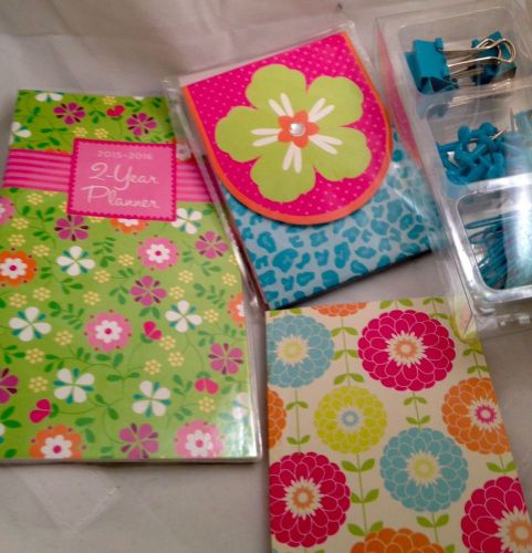 *New* 2015 Planner Kit With Notepads, Paperclip Set, Free Shipping