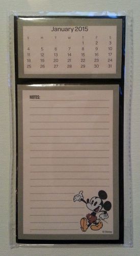 Disney Mickey Mouse Magnetic Note Pad &amp; Monthly Calendar  FREE SHIPPING