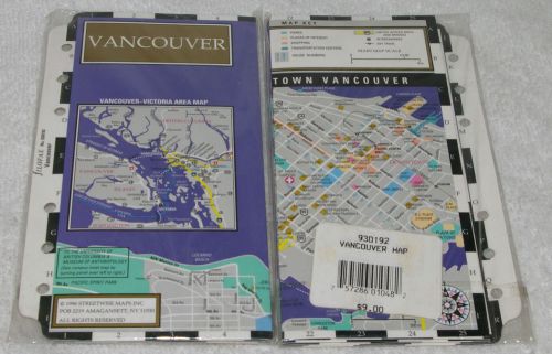 FILOFAX Personal MAP Vancouver Refill Insert Organizer Agenda Diary