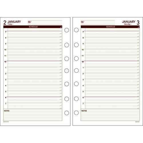 At-A-Glance Day Runner Daily Dated Refill 5-1/2&#039;&#039; x 8-1/2&#039;&#039; 1 Year