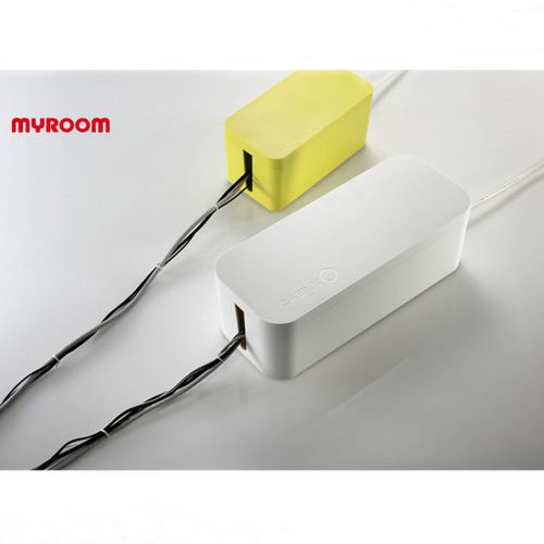 Lot of 2 white cable organizer for multi tap, 1 ~ 6 sockets cable o for sale
