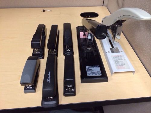 8-Lot Staplers 1-Stanley Bostitch B310HDS 1-Heavy-Duty Staplers / 6-Standard