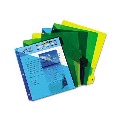 Avery Preprinted Six-Tab Double Pocket Dividers