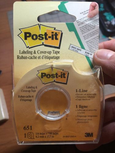 Post-it Labeling And Cover-up Tape - 0.16&#034; Width X 58.33 Ft Length - 1 (mmm651)