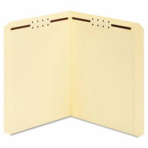 Globe-weis Manila Folders, Two Fasteners, Straight, Letter, 50/Box (GLW24513)