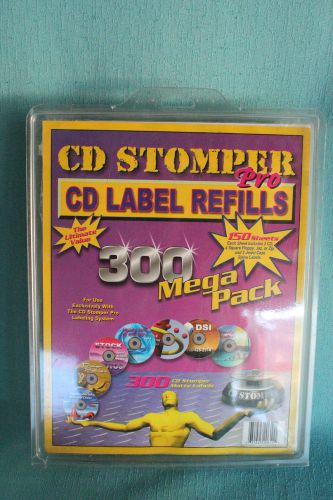 CD Stomper Pro Label Refills 300 Mega Pack Matte