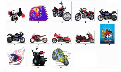 30 Personalized Return Address Motorcycles Bikers Labels Buy 3 get 1 free (md3)