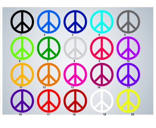 30 Personalized Peace Signs Return Address Labels Buy 3 Get 1 free (Peace2)