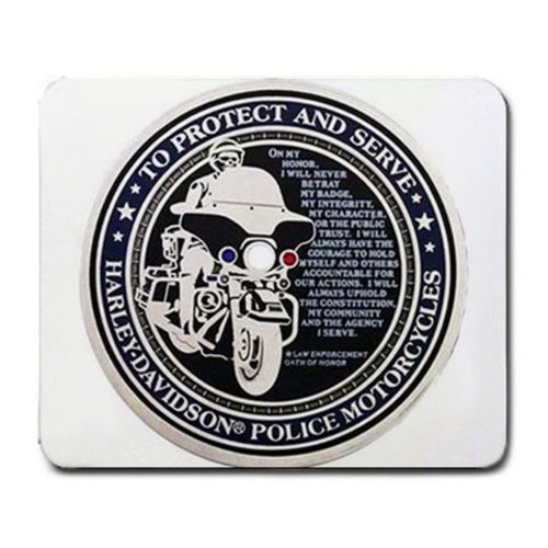 Harley Davidson Police Badge Large Mousepad Mouse Pad Free Shipping