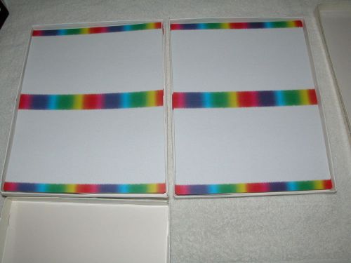 PaperDirect Rainbow Complete Kit 3 Panel Brochure, Post cards &amp; Letter paper New
