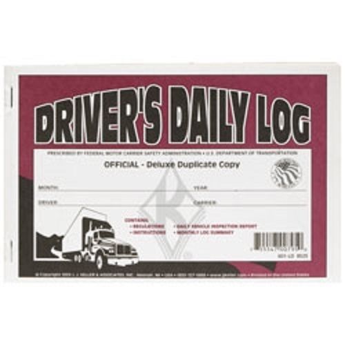 J.J. Keller - Deluxe Driver&#039;s Daily Log Book with Detailed DVIR, 12 Books