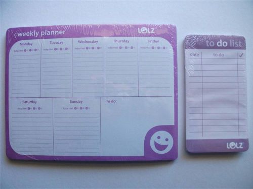Weekly Planner Note Pad Writing Paper 52 Sheets And To Do List  Purple 50 Sheet