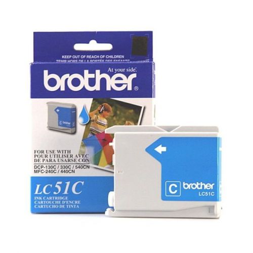Brother int l (supplies) lc51c  cyan ink cart f/dcp130c for sale