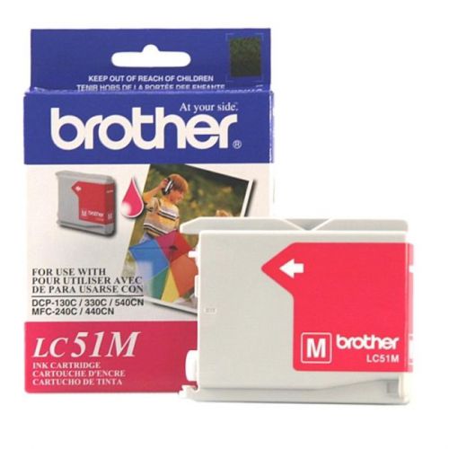 BROTHER INT L (SUPPLIES) LC51M  MAGENTA INK CART DCP130C