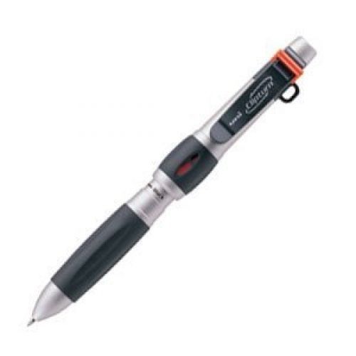 Mitsubishi Uni Clip Turn Multi Pen 0.7mm Pencil 0.5mm Silver Body