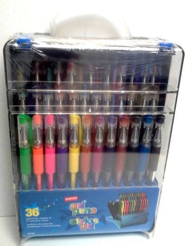 Staples Gel Pens, Assorted Point Sizes and Ink Colors, 36/Pack