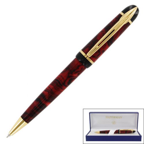Waterman Phileas Red Marble Ball Point Ball Pen New