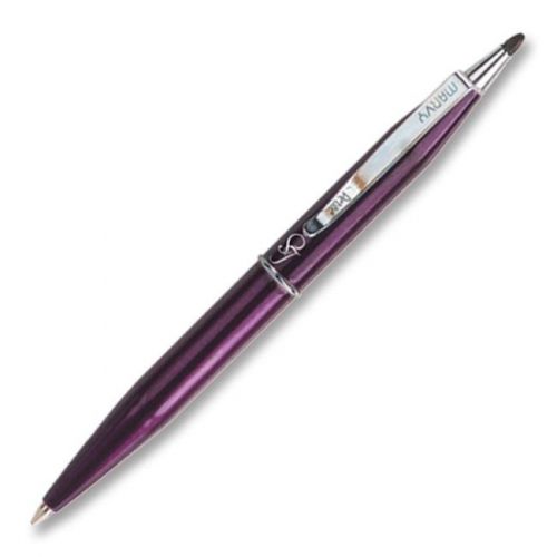Uchida Marvy Petite St Tropez BallPoint Pen Purple Barrel Black Ink w/cover NEW