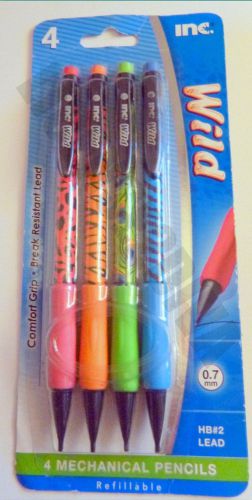 ANIMAL PENCILS FOR THE DIVA! LOOK JUNGLICIOUS! &amp; PEACOCK! SET OF 4